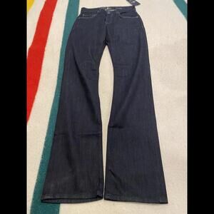 NWT 7 For All Mankind Jeans Women 28 Slim Straight Leg MSRP $189 NWT